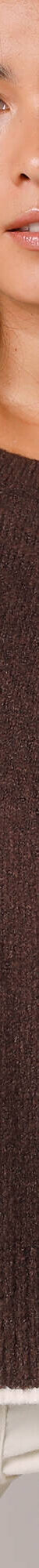 Pull bicolore en maille moelleuse  (chocolat) Pull bicolore en maille moelleuse  (chocolat)